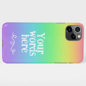 Persoonlijk Rainbow iPhone 11 Pro Max Hoesje iPhone Hoesje (Achterkant horizontaal)