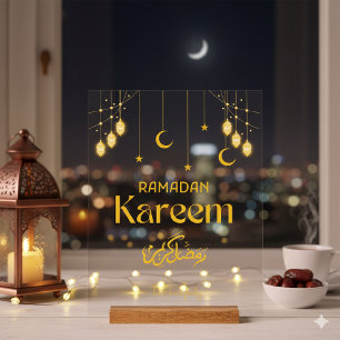Persoonlijk Ramadan Kareem Acryl Bord Minimalistis