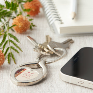 Persoonlijk, RCIA Gefeliciteerd, katholiek, rood Sleutelhanger