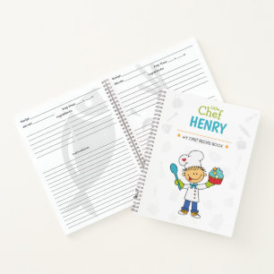 Persoonlijk receptenboek voor kinderen notitieboek