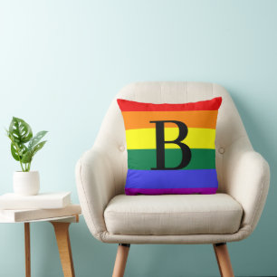 Persoonlijk Regenboog LGBT Pride Geschenk met Mono Kussen