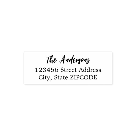 Persoonlijk retouradres zelfinktende stempel (Design)