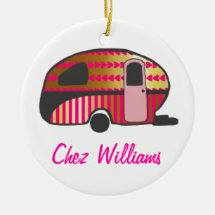 Persoonlijk Retro Design Caravanornamenten Keramisch Ornament