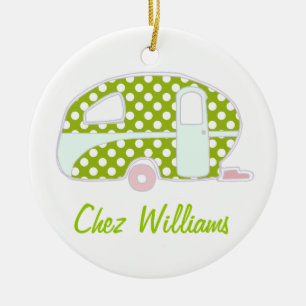 Persoonlijk Retro Design Caravanornamenten Keramisch Ornament