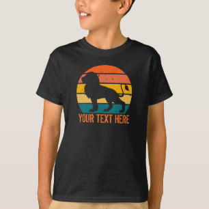 Persoonlijk Retro Leeuw T-Shirt