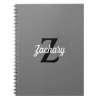 Persoonlijk Retro Monogram Grijs Zwart Wit