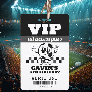 Persoonlijk Retro Voetbal Verjaardagsfeest Favorie Badge
