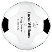 Persoonlijk Ringdrager Cadeau Voetbal (Gedraaid)