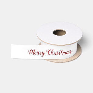 Persoonlijk Rood Wit Kerstscript Lint