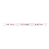 Persoonlijk Rood Wit Kerstscript Lint (Voorkant)