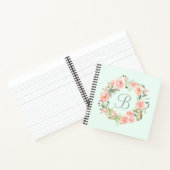 Persoonlijk Roze Bloemenkrans Dagboek Notitieboek (Binnen)