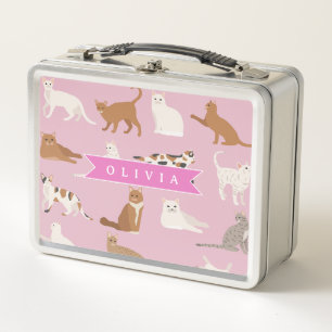 Persoonlijk Roze Kattendessin Geschenk Kat Liefheb
