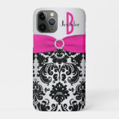 Persoonlijk roze, zwart, zilverkleurig Case-Mate iPhone case (Achterkant)