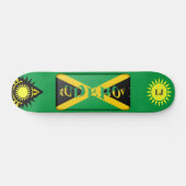 Persoonlijk 'Rude Boy' Jamaican-Style skateboard (Horizontaal)