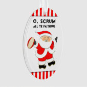 Persoonlijk rugby-verzamelobject ornament (voorkant)