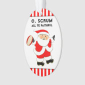 Persoonlijk rugby-verzamelobject ornament (voorkant)