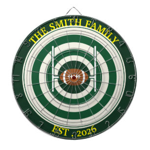 Persoonlijk rugbyveld dartbord wanddecoratie