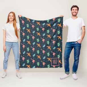 Persoonlijk ruimte dinosauruspatroon modern fleece deken