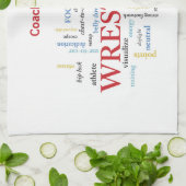 Persoonlijk, rustelende coach Dank je in woorden Theedoek (Gevouwen)