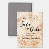 Persoonlijk Rustic Wedding Sla de datum van het ho Magneet (Voorkant / Achterkant)