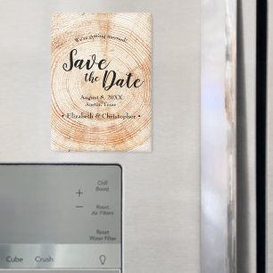 Persoonlijk Rustic Wedding Sla de datum van het ho Magneet