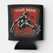 Persoonlijk Schaats Winkelen Grab Trick Skateboard Blikjeskoeler (Achterkant)