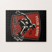 Persoonlijk Schaats Winkelen Grab Trick Skateboard Legpuzzel (Horizontaal)