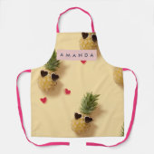 Persoonlijk Schattig Ananas Patroon Schort (Voorkant)