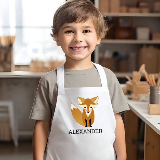 Persoonlijk Schattig Vosje Kinder Schort