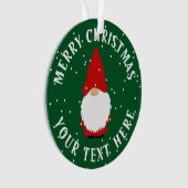 Persoonlijk schattige kerstfoto ornament (voorkant)