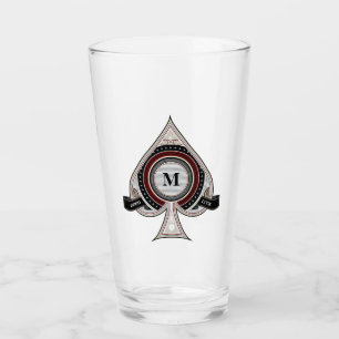 Persoonlijk schoppenijs glas