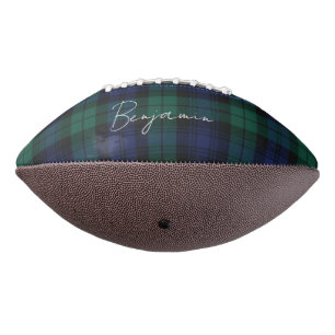 Persoonlijk Schotse ruit Schrift Groen Tartan Aang American Football