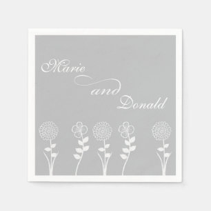 Persoonlijk Silver Jubileum Napkins Servet