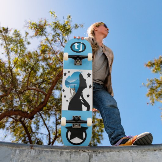 Persoonlijk Skateboard met Sterren voor Meisjes (Buiten 1)