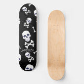 Persoonlijk SKELETON Halloween Skateboard (Voorkant)