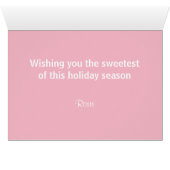 Persoonlijk Snoep Kerstmis Elf (Binenzijde Horizontaal (Onderkant))