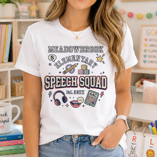Persoonlijk Speech Squad School SLP T-shirt