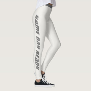 Persoonlijk spel dag neutraal metalig glans plezie leggings