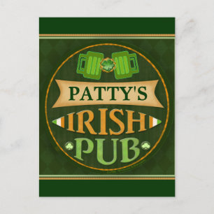 Persoonlijk St. Patrick's Day Irish Pub Briefkaart