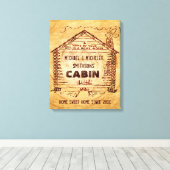 Persoonlijk stamhout canvas afdruk (Insitu (Houten vloer))