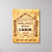 Persoonlijk stamhout canvas afdruk (Voorkant)