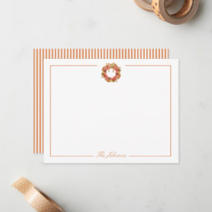 Persoonlijk Stationery voor Herfst Dankdag Notitiekaartje
