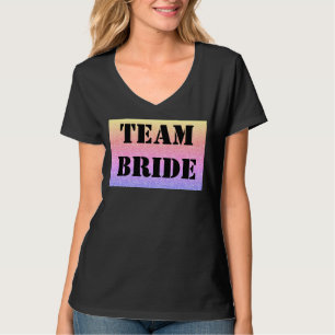 Persoonlijk stijlvol team bruid t-shirt