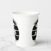 Persoonlijk strand bruidegom feest eiland bruiloft papieren bekers (Rechts)