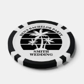 Persoonlijk strand vrijgezellenfeest eiland bruilo poker chips (Enkel)