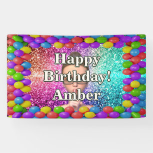 Persoonlijk student meisje verjaardag karakter spandoek