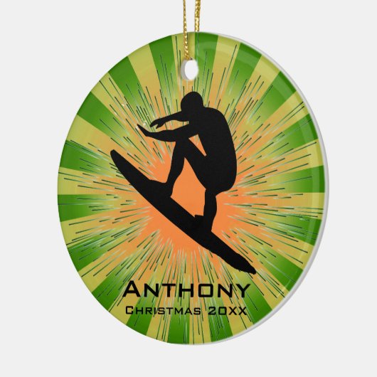Persoonlijk surfbaar Ornament (Links)