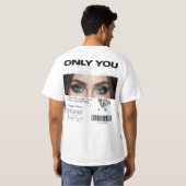 Persoonlijk T-shirt | Aangepaste Ogen Afbeelding & (Achterkant volledig)