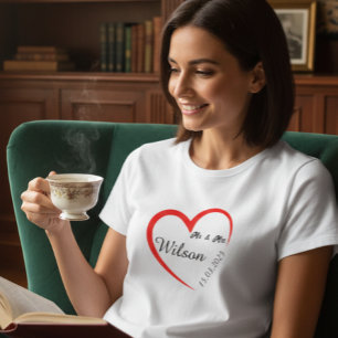 Persoonlijk T-Shirt met Hart voor Haar en Hem