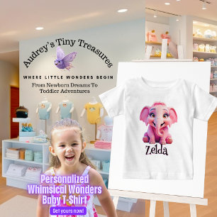 Persoonlijk T-shirt voor baby's met fantasierijke 